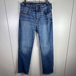 American Eagle Outfitters Airflex+ Men's Slim Fit Jeans Size 28x30 Blue‎ Wash